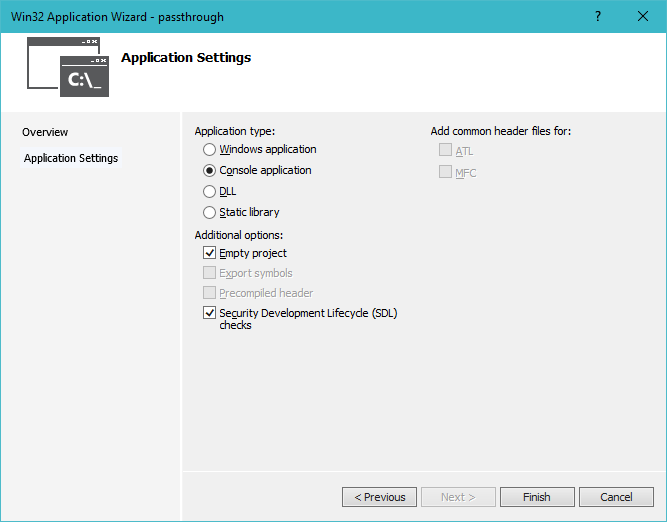 Visual Studio New Project